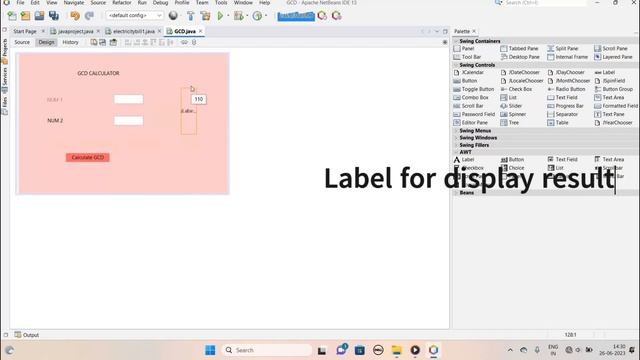GCD GUI in JAVA || JAVA PROJECTS