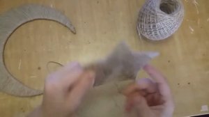 Звезды из картона обмотанные шпагатом