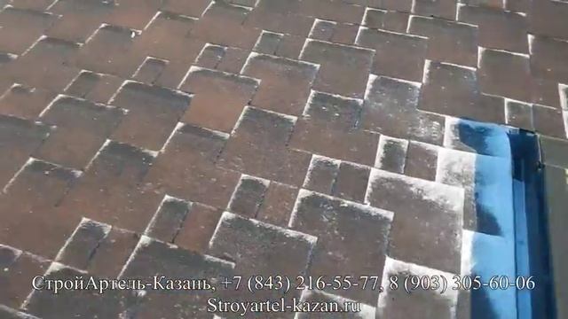 Комбинированный дом - шале (кирпич + клееный брус 200 мм). Вторая сторона кровли, мансардное окно смотреть онлайн