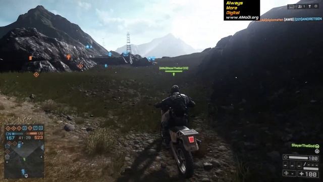 Battlefield 4: China Rising. Алтайский Хребет и мотоцикл - обзор карты и геймплей AlMoDi смотреть онлайн