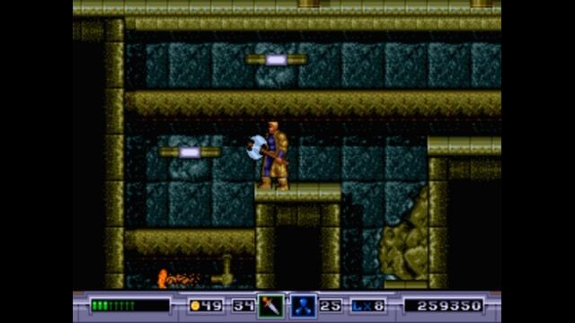 Sega Mega Drive 2 (Smd) 16-bit Ex-Mutants / Экс-Мутантс 6 уровень Канализация / Level 6 Sewerage