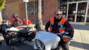 Толстый боб 2022-года Харли Девидсон. фет боб тест райд.