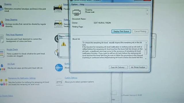 Cara Cleaning Printer Canon G3010 смотреть онлайн