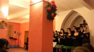 Рождественская музыка Аве Мария на органе. Ave Maria исполняет хор девушек.