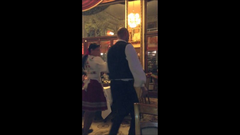 Hungarian show in restaurant