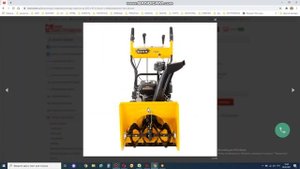 Бензиновая снегоуборочная машина SB 650 E, 6,5 л.с, с электростартером, фара Denzel