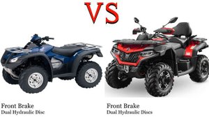 Honda TRX 680 vs CF Moto CForce 625 Test specification comparison