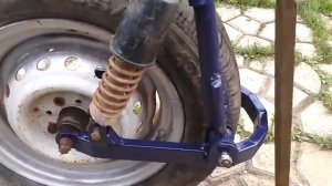 Рулевая для трактора из вилки мотороллера.