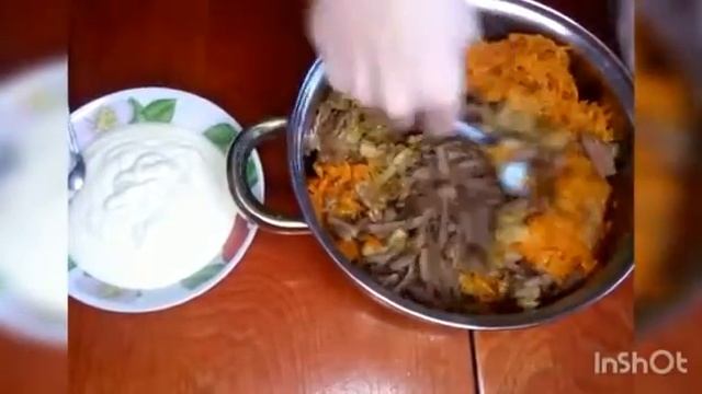 Салат из жареной печени с маринованными грибами смотреть онлайн