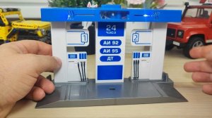 Игрушечная Заправка от Технопарк. Полицейская Машинка И АЗС Свет Звук. Машинка от Технопарк
