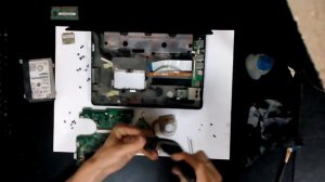 разборка мини ноутбука Asus EEPC 1015BX - чистка от пыли,смазка вентилятора