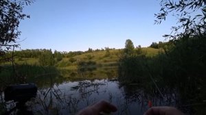Рыбалка из детства. Ловля карася на поплавочную удочку.
