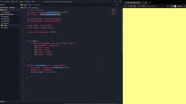 Canvas images tutorial | HTML5 Canvas JavaScript Tutorial [#7]