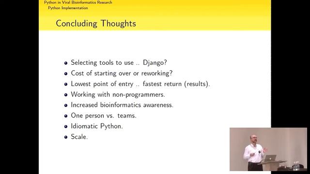Python in Viral Bioinformatics Research смотреть онлайн