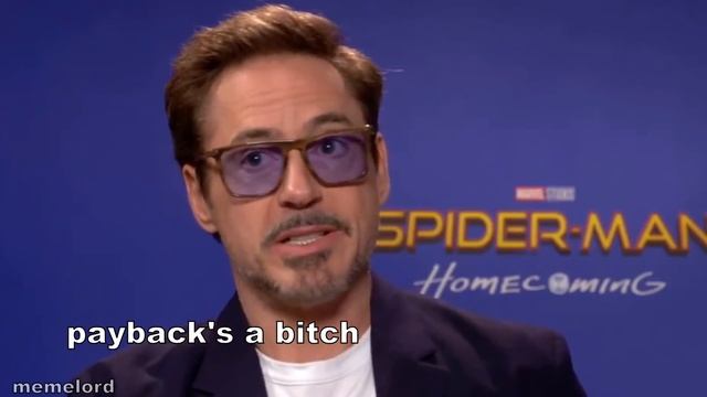 Robert Downey Jr. being Tom Holland's dad for almost 9 minutes straight
