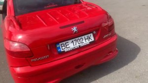 Закрытие крыши на Peugeot 206cc кабриолет Пежо