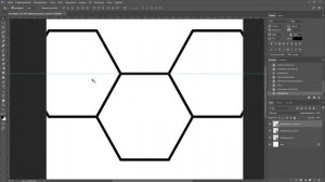 Узор из шестиугольников в фотошопе