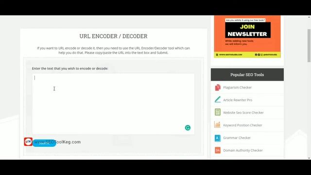 How To Encoder And Decoder URL | SEO Tool Keg