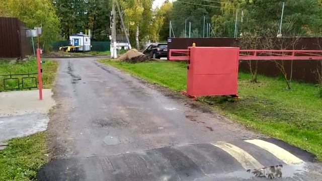 Установка антивандального шлагбаума на въезде в СНТ смотреть онлайн