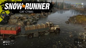 Геймплей SnowRunner | CAT CT681| Not a Drill - Cargo: Metal Beams x2 | Logitech G29