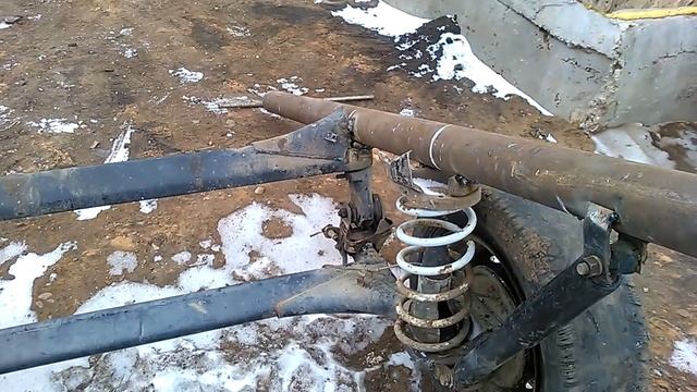 Прицеп из балки ВАЗ 2109 2115 с подвеской смотреть онлайн