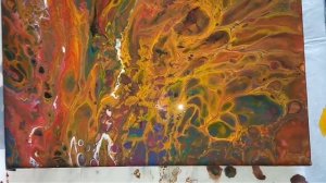 Акриловая заливка. Как исправить картину,если она у вас не получилась.AcrylicFluidPouring.