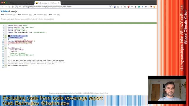 Excluding code from code coverage reports смотреть онлайн