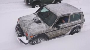 ЗИМНИЙ ОФФРОУД! бьемся по глубокому снегу. часть 1 вьезд offroadlife71