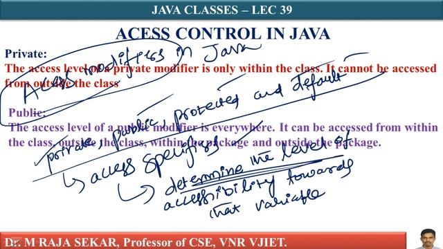 ACCESS CONTROL in JAVA LEC 39 смотреть онлайн