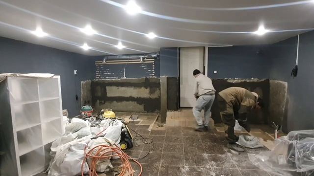 Гидроизоляция подвала в Ставрополе изнутри. Ускоренная съёмка. Часть 2