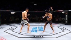 НЕЙТ ДИАЗ VS БРЮС ЛИ UFC 4 CPU VS CPU