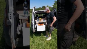 Автодом КЕМПЕР ЛАРГУСБОКС, кухня в Ларгус, спальное место в Ларгус, завтрак на природе, путешествие