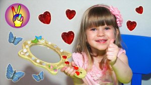 Детский канал Victoria Play. Поделки своими руками. Декорируем зеркало