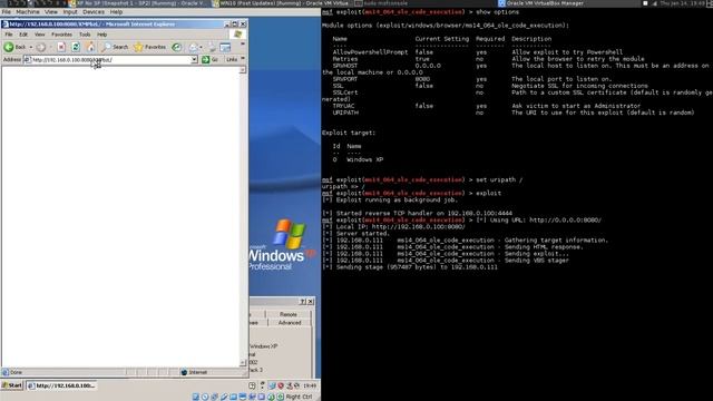 MS14-064 OLE CODE Execution In WIN XP