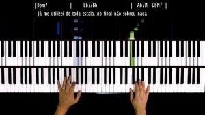 One Note SAMBA de Uma Nota Só - Piano solo com letra e cifra