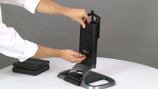 Mounting the Desktop Mini and Expansion Module to the HP Integrated Work Center | HP Displays | HP смотреть онлайн