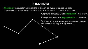 Геометрия 7 класс. Ломаная.