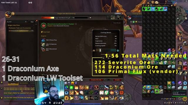 Wow, Dragonflight Blacksmithing Level Guide 1-100 Gold