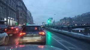 2020.12.27. Погода Петербург. 16:00. -2°. От Петроградки до Максидома на Московском.