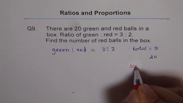 Ratio of Red Green Balls Q9 смотреть онлайн