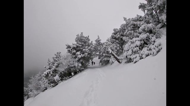 Зимнее покорение высочайшей точки Крыма - горы Роман-Кош.