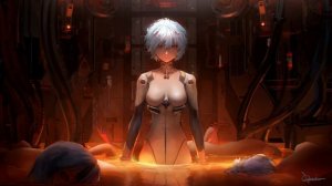 Рей Аянами в Воде / Евангелион / Neon Genesis Evangelion – Живые Обои