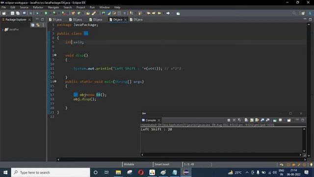 Bitwise Left Shift with Positive Number in Java in Hindi Class 9 || Use of shift operator смотреть онлайн