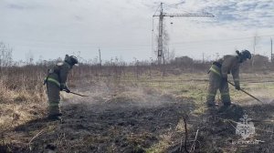 22 гектара травы выжег огонь в Смоленской области