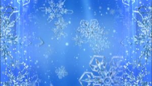 Футажи Снежинки на голубом фоне