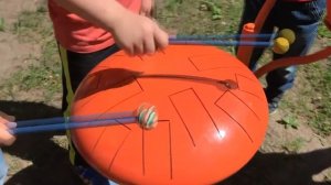 Глюкофон. Как играть на лепестковом барабане. Техника игры