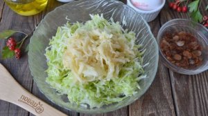 Оладьи из кабачков и яблок