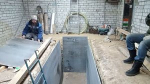 опалубка из шифера в яму