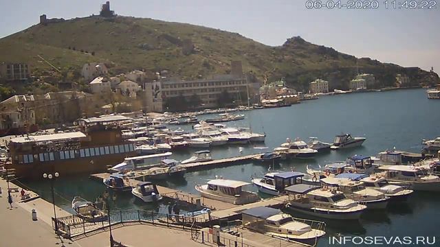 Балаклава, набережная Назукина.06 апреля 2020 года смотреть онлайн