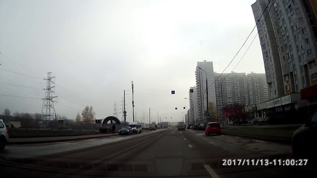 Развороты на Старобитцевской улице. Часть №1. Экзаменационный маршрут Северное Бутово. смотреть онлайн